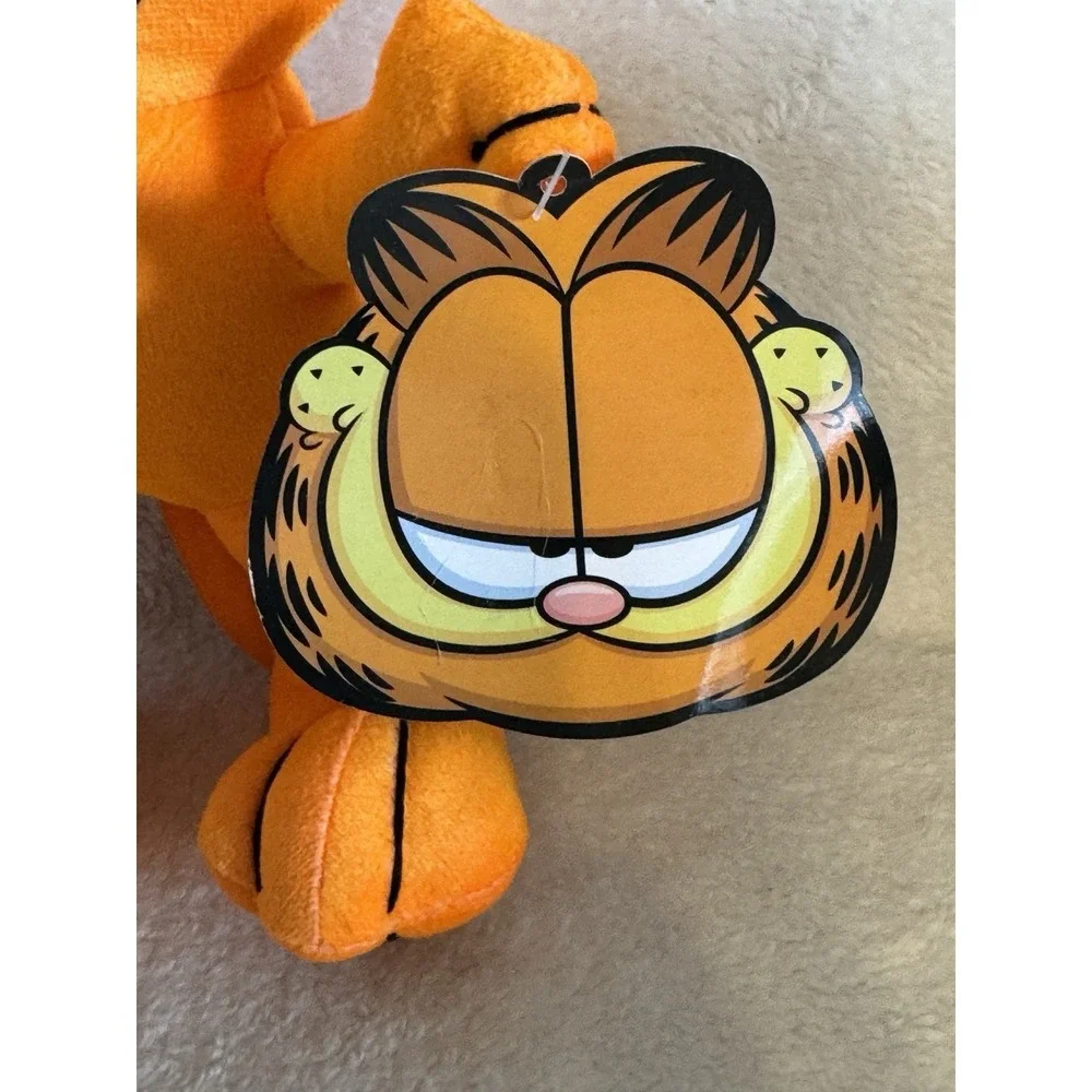 Toy Factory Garfield Orange Neon Plush Stuffed Animal Toy 9